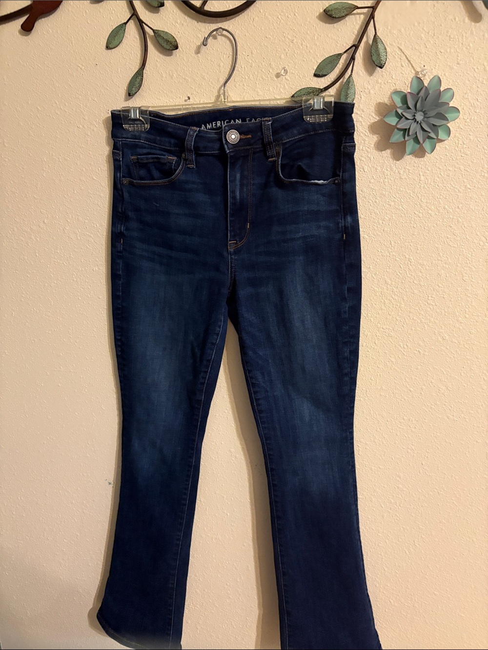 American Eagle Outfitters Dark Blue Flared Women's Jeans